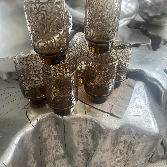 8 Libby Prado 5.25 inches drinking glasses 1970s mid century they look like new - Picture 10 of 17